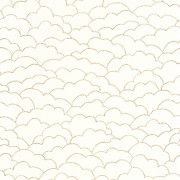 Papier peint Cosmos blanc et or - MOONLIGHT 2 - Caselio - MLGT104370224