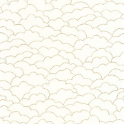 Papier peint Cosmos blanc et or - MOONLIGHT 2 - Caselio - MLGT104370224