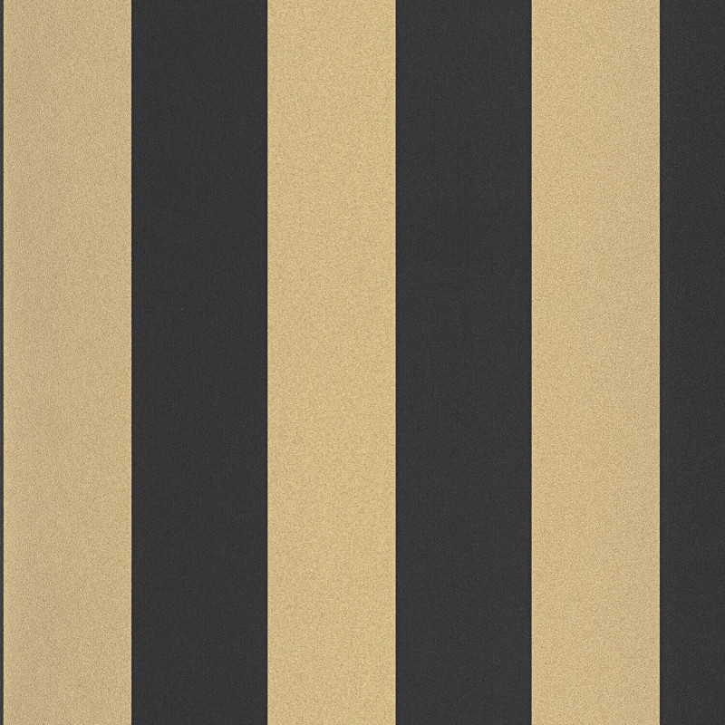 Papier Peint intissé Wide Lines noir et doré - MOONLIGHT 2 - Caselio - MLGT104029329