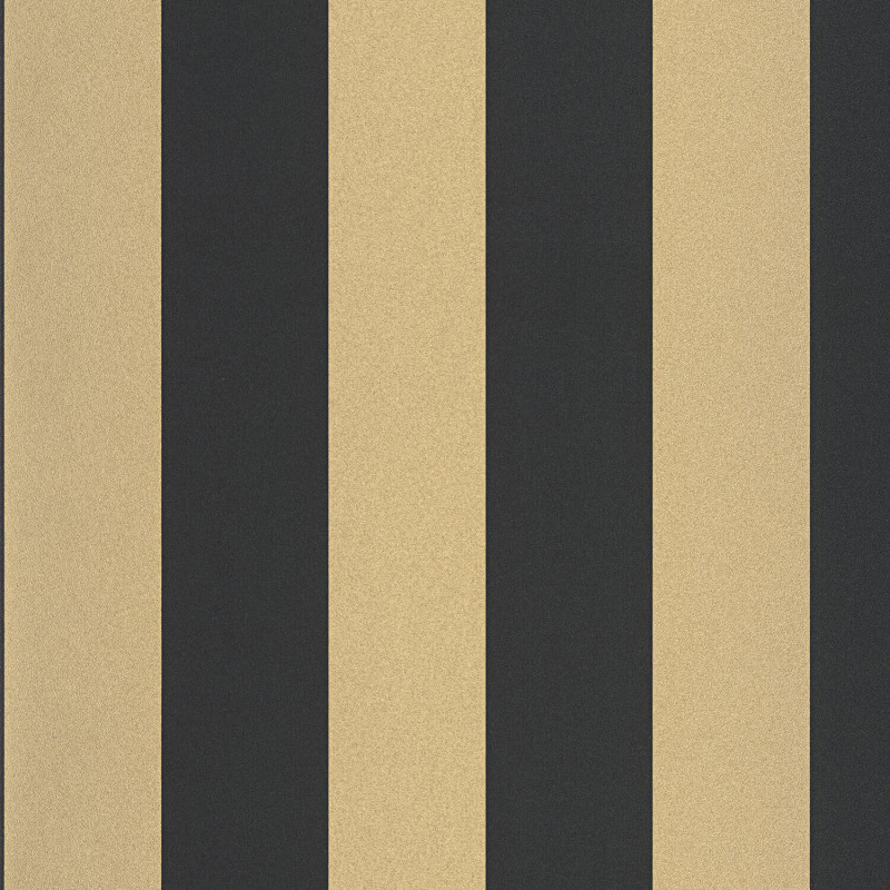 Papier Peint intissé Wide Lines noir et doré - MOONLIGHT 2 - Caselio - MLGT104029329