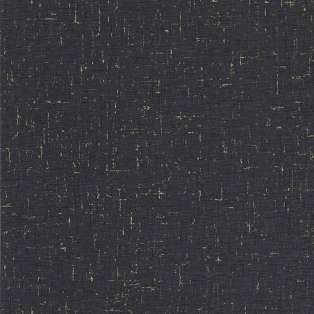 Papier Peint intissé Uni gaze métal noir or - MOONLIGHT 2 - Caselio - MLGT103779265