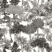 Papier peint Dream Forest blanc et noir - MOONLIGHT 2 - Caselio - MLGT104280974