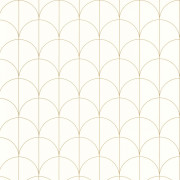 Papier Peint intissé Sundown blanc et or - MOONLIGHT 2 - Caselio - MLGT104240253