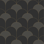 Papier Peint intissé Théâtre noir réglisse - TWENTIES - Casadeco - TWNT88689595