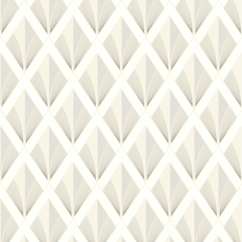 Papier Peint intissé Chrysler blanc neige - TWENTIES - Casadeco - TWNT88670222