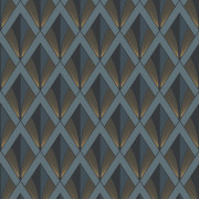 Papier Peint intissé Chrysler bleu orage - TWENTIES - Casadeco - TWNT88676414