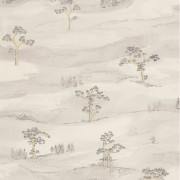 Papier Peint intissé Mokuso gris plume - KYOTO - Casadeco - KYTO88749053