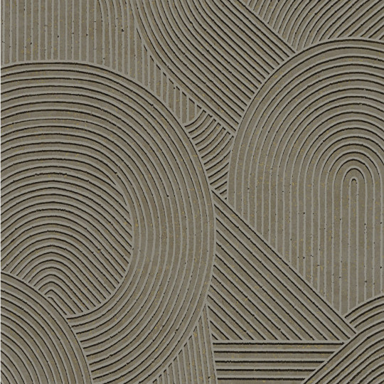 Papier Peint intissé Jardin des Pierres vert taiga - KYOTO - Casadeco - KYTO88757921