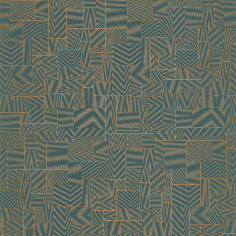 Papier Peint intissé Kensai bleu kamo - KYOTO - Casadeco - KYTO88766755