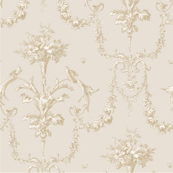 Papier Peint intissé Corne d'abondance beige ficelle - LES BELLES TOILES DE JOUY - Casadeco - LBTJ87921104