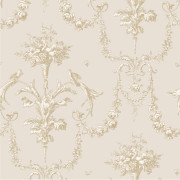 Papier Peint intissé Corne d'abondance beige ficelle - LES BELLES TOILES DE JOUY - Casadeco - LBTJ87921104