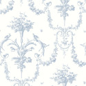 Papier Peint intissé Corne d\'abondance bleu faïence - LES BELLES TOILES DE JOUY - Casadeco - LBTJ87926716