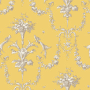 Papier Peint intissé Corne d'abondance jaune soleil - LES BELLES TOILES DE JOUY - Casadeco - LBTJ87922524