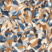 Papier peint Plongeon bleu persan et ambre - L'ILE AUX OISEAUX - Casamance - 75880916