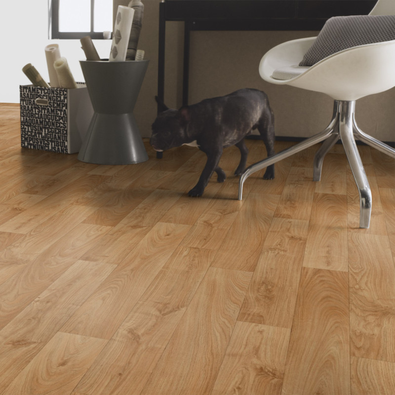 Sol PVC - Parquet Sherwood clair - Iconik Confort TARKETT - rouleau 4M