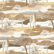 Papier peint Cap Ferret sable et latte - L'ILE AUX OISEAUX - Casamance - 75870100