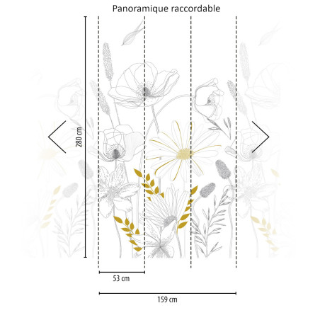 Panoramique Floral - HOUSE OF TURNOWSKY - AS Creation - 392131