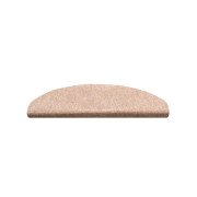 Marchette - tapis d'escalier forme demi lune - beige, anthracite et gris - RIVA - Hamat - 22x65cm