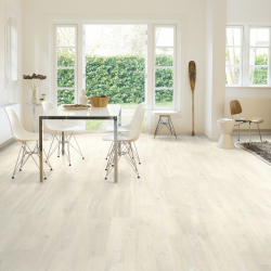 Sol Stratifié - chêne Charlotte blanc - CRH3178 - Creo - QUICK STEP
