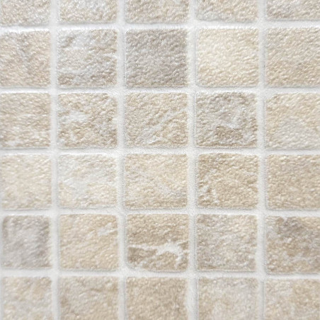 Sol PVC - Delta Sintra 119L - mosaïque beige - BEAUFLOR - rouleau 2M