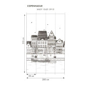 Panoramique intissé Copenhague noir - MOONLIGHT 2 - Caselio - MLGT104210901