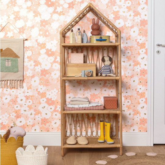 Papier Peint intissé Flora rose - LET'S GO GIRLS ! - Caselio - LGG104414418