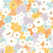 Papier Peint intissé Flora rose layette - LET'S GO GIRLS ! - Caselio - LGG104410479