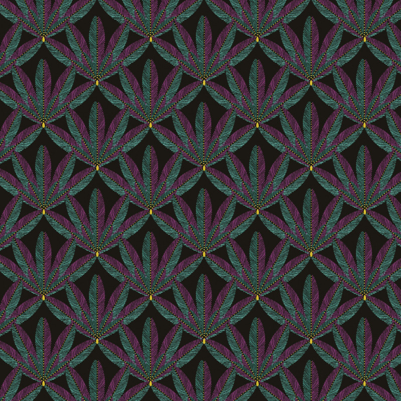 Papier peint Plume Viridian - HAVANA - Khrôma by Masureel - HAV702