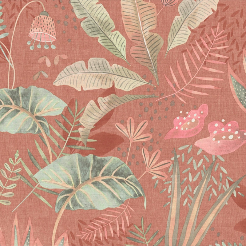 Papier peint intissé Tropical terracotta - New Walls - As Creation - 39348-2