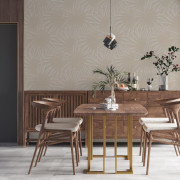 Papier peint intissé Feuille de Palmier beige - As Creation - 39338-2