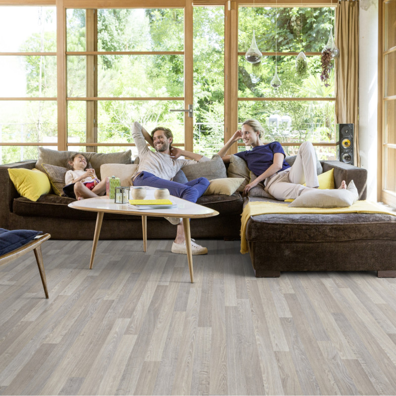 Sol PVC - Lodge Milk - Chêne blanchi - Primetex - GERFLOR - rouleau 4M