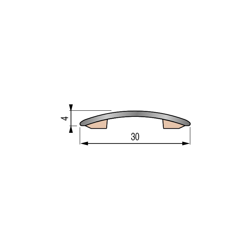 Barre de seuil Presto - Inox/ laiton/ aluminium - Profilé de finition