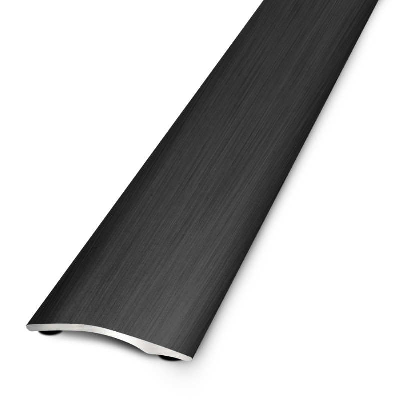 Barre de seuil adhésive butyle multi-niveaux - Alu brossé noir   - 0,93mx27mm - Presto Prenium - DINAC - 643222