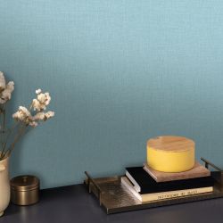 Papier Peint Intissé Uni Bleu - Réf. M1-No.1075, Marque Tadessi, Neuf
