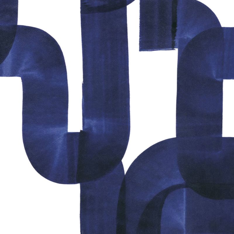 Panoramique intissé Abstract indigo - 200x250cm - WONDERWALLS - Casadeco - WDWS88476505