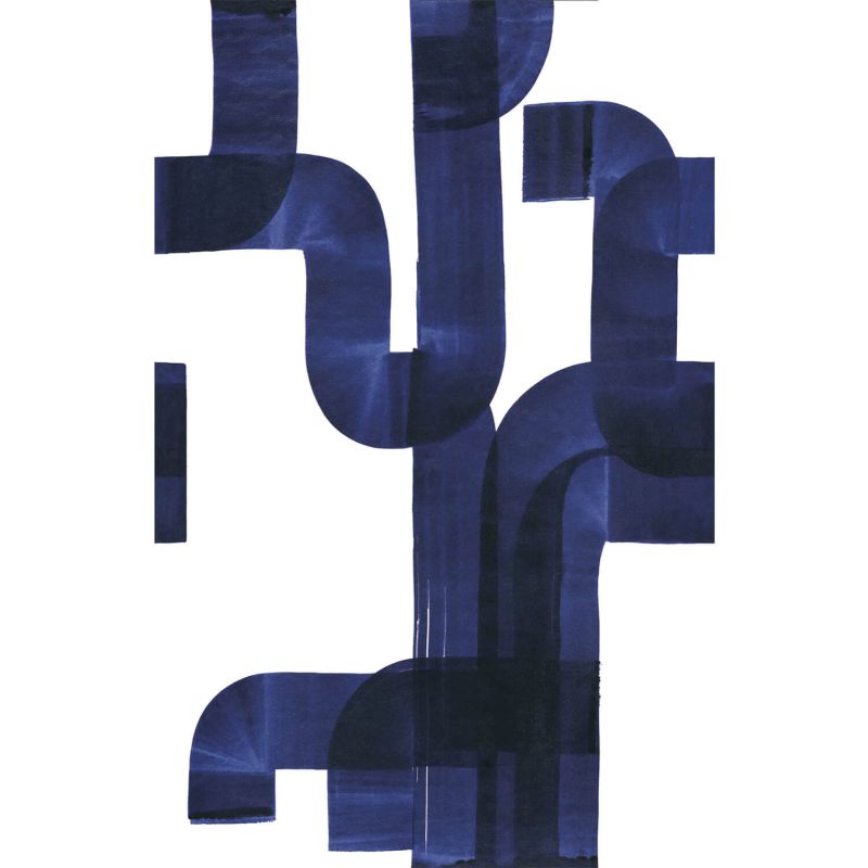 Panoramique intissé Abstract indigo - 200x250cm - WONDERWALLS - Casadeco - WDWS88476505