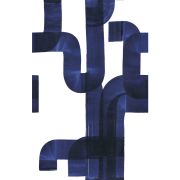 Panoramique intissé Abstract indigo - 200x250cm - WONDERWALLS - Casadeco - WDWS88476505