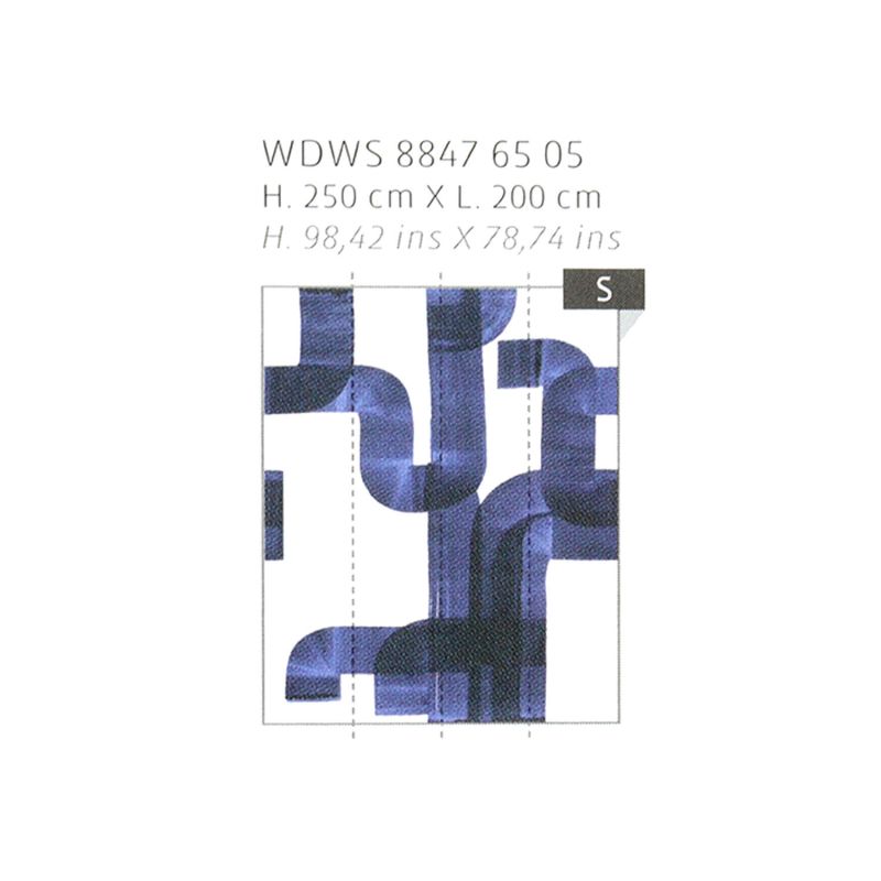 Panoramique intissé Abstract indigo - 200x250cm - WONDERWALLS - Casadeco - WDWS88476505