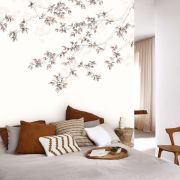 Panoramique intissé calming leaves rose nude - 300x280cm - WONDERWALLS - Casadeco - WDWS89134108