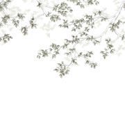 Panoramique intissé calming leaves vert lichen - 300x250cm - WONDERWALLS - Casadeco - WDWS89137507