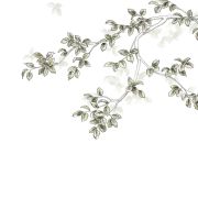Panoramique intissé calming leaves vert lichen - 300x310cm - WONDERWALLS - Casadeco - WDWS89137509