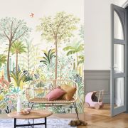 Panoramique intissé funky tropic emeraude - 200x250cm - WONDERWALLS - Casadeco - WDWS89187405