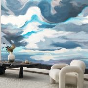 Panoramique intissé Cirrus bleu nuage - 400x310cm - WONDERWALLS - Casadeco - WDWS88886212
