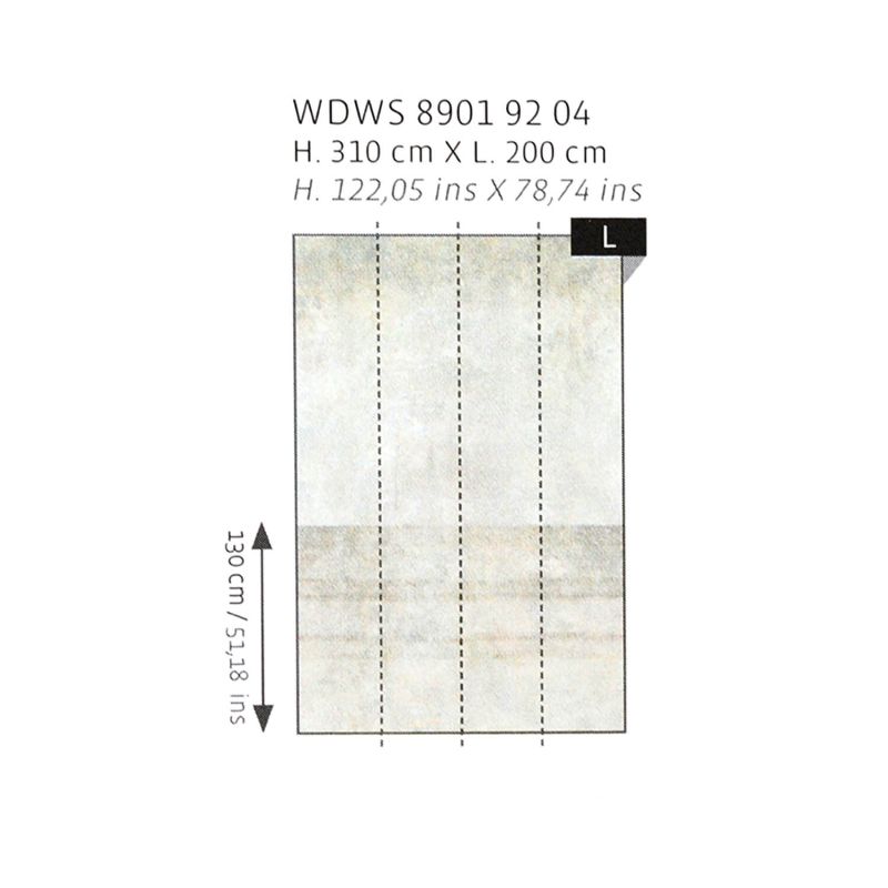 Panoramique intissé elevation stone - 200x310cm - WONDERWALLS - Casadeco - WDWS89019204