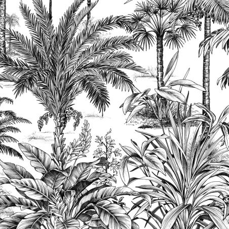Panoramique intissé nicoya noir fusain - 200x310cm - WONDERWALLS - Casadeco - WDWS89129304 Panoramique intissé nicoya noir fusain - 200x310cm - WONDERWALLS - Casadeco - WDWS89129304