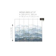 Panoramique intissé les rocheuses bleu grise - 300x250cm - WONDERWALLS - Casadeco - WDWS88916707