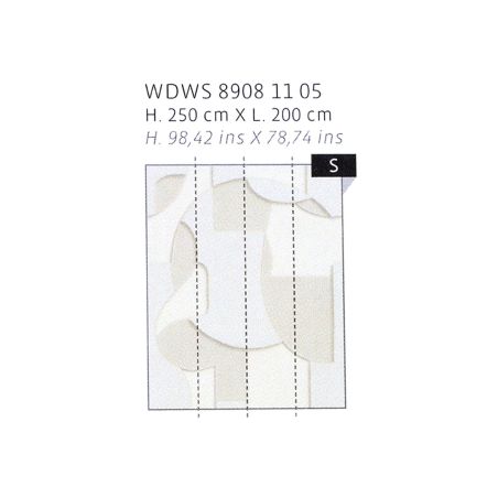 Panoramique intissé Toosoft beige lin - 200x250cm - WONDERWALLS - Casadeco - WDWS89081105