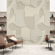 Panoramique intissé Toosoft beige lin - 200x250cm - WONDERWALLS - Casadeco - WDWS89081105