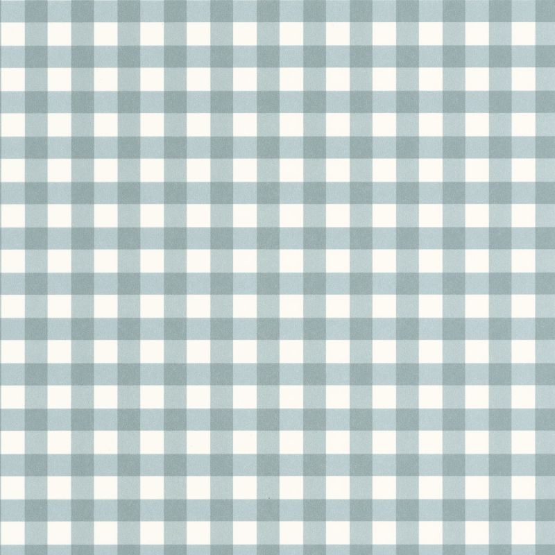 Papier peint Vichy bleu orage - FLOWER MARKET - Casadeco - FLOM89266306