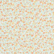 Papier peint Cherry blanc et corail - FLOWER MARKET - Casadeco - FLOM89223333
